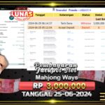 BUKTI JACKPOT SLOT MAHJONG WAYS TERPERCAYA DI INDONESIA TGL 25-06-2024