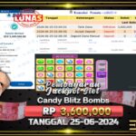 BUKTI JACKPOT SLOT CANDY BLITZ BOMBS TERPERCAYA DI INDONESIA TGL 25-06-2024