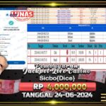 BUKTI JACKPOT SICBO DICE TERPERCAYA DI INDONESIA TGL 24-06-2024