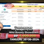 BUKTI JACKPOT SLOT WIL BOUNTY SHOWDOWN TERPERCAYA DI INDONESIA TGL 26-06-2024