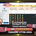 BUKTI JACKPOT SLOT 5000X MANIA TERPERCAYA DI INDONESIA TGL 27-06-2024