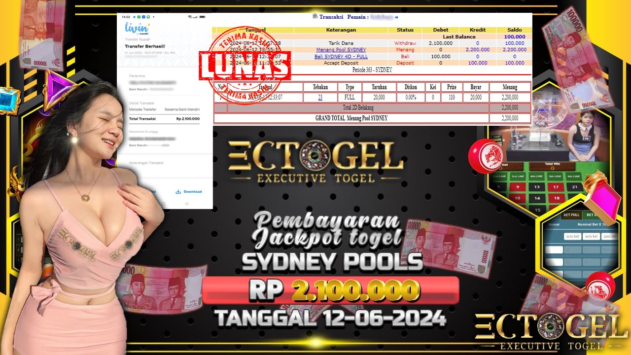 BUKTI JACKPOT TOGEL ONLINE POOL SYDNEY TERPERCAYA DI INDONESIA