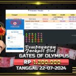 BUKTI JACKPOT SLOT GATES OF OLYMPUS TERPERCAYA DI INDONESIA TGL 22-07-2024