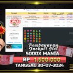 BUKTI JACKPOT SLOT 5000X MANIA TERPERCAYA DI INDONESIA TGL 30-07-2024