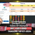 BUKTI JACKPOT SLOT GATES OF OLYMPUS TERPERCAYA DI INDONESIA TGL 06-07-2024