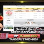 BUKTI JACKPOT SPEED BACCARAT 16 TERPERCAYA DI INDONESIA TGL 26-07-2024