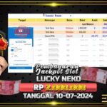 BUKTI JACKPOT SLOT LUCKY NEKO TERPERCAYA DI INDONESIA TGL 10-07-2024