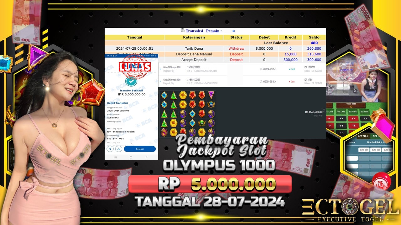 BUKTI JACKPOT SLOT GATES OF OLYMPUS 1000 TERPERCAYA DI INDONESIA TGL 28-07-2024