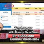 BUKTI JACKPOT SLOT WILD BOUNTY SHOWDOWN TERPERCAYA DI INDONESIA TGL 09-07-2024