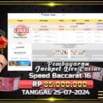 BUKTI JACKPOT SPEED BACCARAT 16 TERPERCAYA DI INDONESIA TGL 25-07-2024