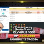 BUKTI JACKPOT SLOT GATES OF OLYMPUS 1000 TERPERCAYA DI INDONESIA TGL 12-07-2024