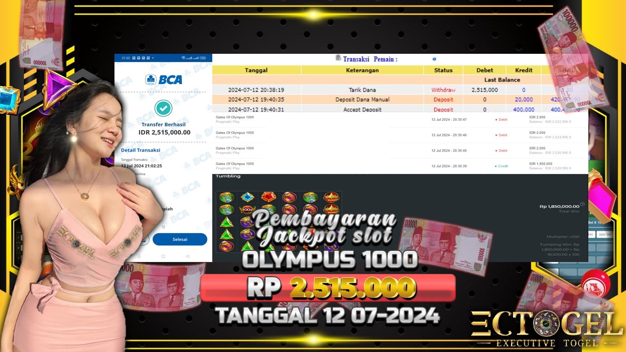 BUKTI JACKPOT SLOT GATES OF OLYMPUS 1000 TERPERCAYA DI INDONESIA TGL 12-07-2024