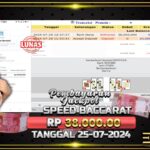 BUKTI JACKPOT LIVE CASINO SPEED BACCARAT KOREAN TERPERCAYA DI INDONESIA TGL 25-07-2024