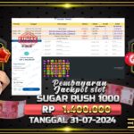 BUKTI JACKPOT SLOT SUGAR RUSH 1000 TERPERCAYA DI INDONESIA TGL 31-07-2024