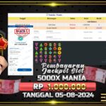 BUKTI JACKPOT SLOT 5000X MANIA TERPERCAYA DI INDONESIA TGL 05-08-2024