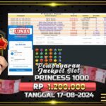 BUKTI JACKPOT SLOT STARLIGHT PRINCESS 1000 TERPERCAYA DI INDONESIA TGL 17-08-2024