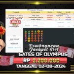 BUKTI JACKPOT SLOT GATES OF OLYMPUS TERPERCAYA DI INDONESIA TGL 02-08-2024