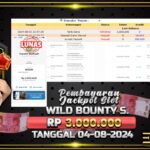 BUKTI JACKPOT SLOT WILD BOUNTY SHOWDOWN TERPERCAYA DI INDONESIA TGL 04-08-2024