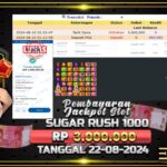 BUKTI JACKPOT SLOT SUGAR RUSH 1000 TERPERCAYA DI INDONESIA TGL 22-08-2024