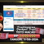 BUKTI JACKPOT TOGEL TOTO MACAU TERPERCAYA DI INDONESIA TGL 11-08-2024