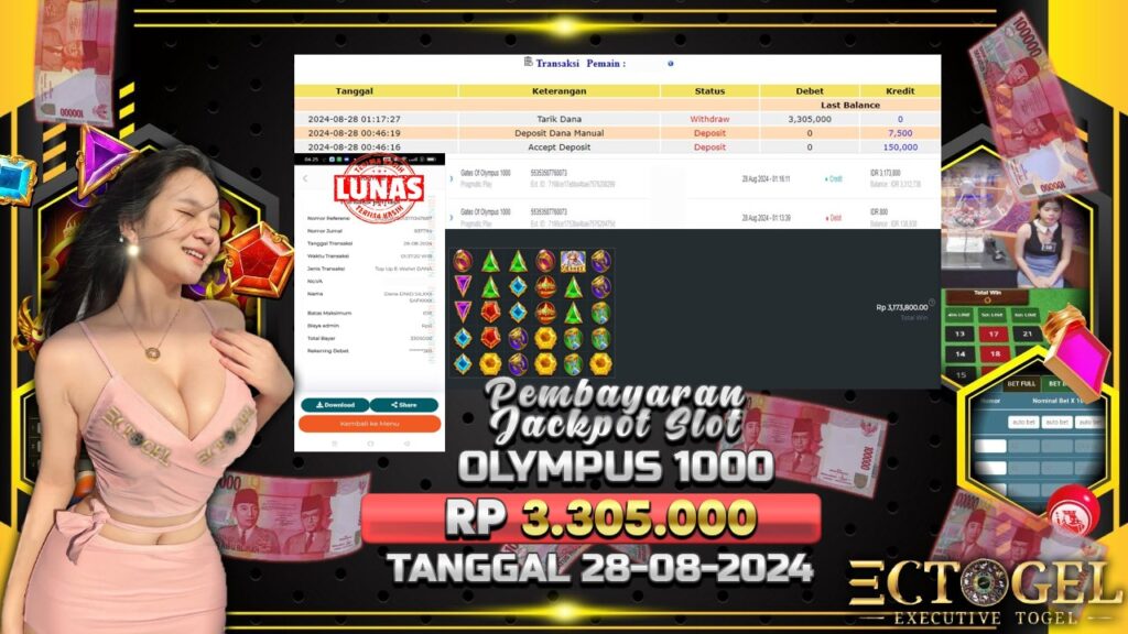 BUKTI JACKPOT SLOT GATES OF OLYMPUS 1000 TERPERCAYA DI INDONESIA TGL 28-08-2024