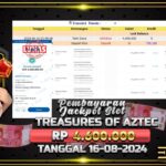 BUKTI JACKPOT SLOT TREASURES OF AZTEC TERPERCAYA DI INDONESIA TGL 16-08-2024