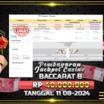 BUKTI JACKPOT LIVE CASINO BACCARAT TERPERCAYA DI INDONESIA TGL 11-08-2024