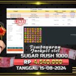 BUKTI JACKPOT SLOT SUGAR RUSH 1000 TERPERCAYA DI INDONESIA TGL 15-08-2024