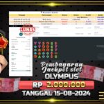 BUKTI JACKPOT SLOT GATES OF OLYMPUS TERPERCAYA DI INDONESIA TGL 15-08-2024