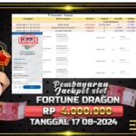 BUKTI JACKPOT SLOT FORTUNE DRAGON TERPERCAYA DI INDONESIA TGL 17-08-2024