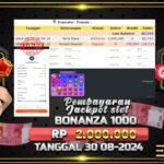 BUKTI JACKPOT SLOT SWEET BONANZA 1000 TERPERCAYA DI INDONESIA TGL 30-08-2024