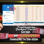 BUKTI JACKPOT LIVE CASINO SICBO TERPERCAYA DI INDONESIA TGL 14-08-2024