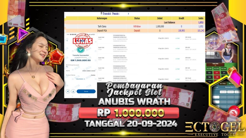 BUKTI JACKPOT SLOT ANUBIS WRATH TERPERCAYA DI INDONESIA TGL 20-09-2024