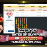 BUKTI JACKPOT SLOT GATES OF OLYMPUS TERPERCAYA DI INDONESIA TGL 14-09-2024