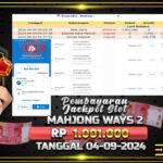 BUKTI JACKPOT SLOT MAHJONG WAYS 2 TERPERCAYA DI INDONESIA TGL 04-09-2024