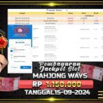 BUKTI JACKPOT SLOT MAHJONG WAYS TERPERCAYA DI INDONESIA TGL 15-09-2024