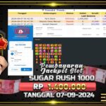 BUKTI JACKPOT SLOT SUGAR RUSH 1000 TERPERCAYA DI INDONESIA TGL 07-09-2024