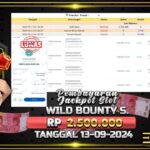 BUKTI JACKPOT SLOT WILD BOUNTY SHOWDOWN TERPERCAYA DI INDONESIA TGL 13-09-2024