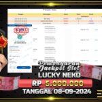 BUKTI JACKPOT SLOT LUCKY NEKO TERPERCAYA DI INDONESIA TGL 08-09-2024