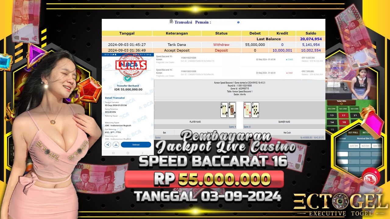 BUKTI JACKPOT SPEED BACCARAT 16 TERPERCAYA DI INDONESIA TGL 03-09-2024