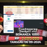 BUKTI JACKPOT SLOT SWEET BONANZA 1000 TERPERCAYA DI INDONESIA TGL 06-09-2024